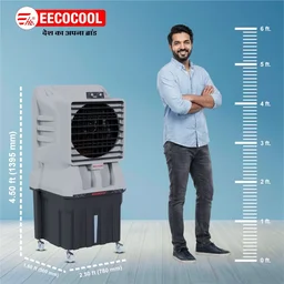 EECOCOOL Ronaldo 150 L Desert Air Cooler ( Grey)