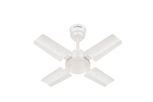 LONGWAY Longway Crystal P1 600 Mm/24 Inch Ultra High Speed 4 Blade Anti-Dust Decorative Star Rated Ceiling Fan | 2 Years Warranty (Brown, Pack Of 1) - white