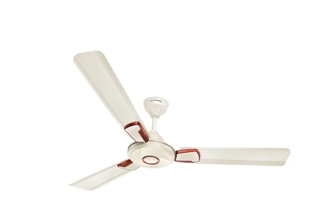 LONGWAY Longway Magna 1200 Mm/48 Inch Ultra High Speed 3 Blade Anti-Dust Decorative Star Rated Ceiling Fan | 2 Years Warranty (Ivory, Pack Of 1) - ivory