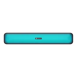 Portronics Radian 16W Bluetooth Stereo Soundbar with Multicolour LED Lights 16 W Bluetooth Speaker (Black, Stereo Channel)