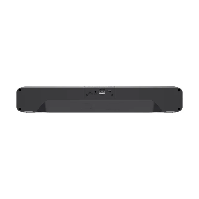 Portronics Radian 16W Bluetooth Stereo Soundbar with Multicolour LED Lights 16 W Bluetooth Speaker (Black, Stereo Channel)