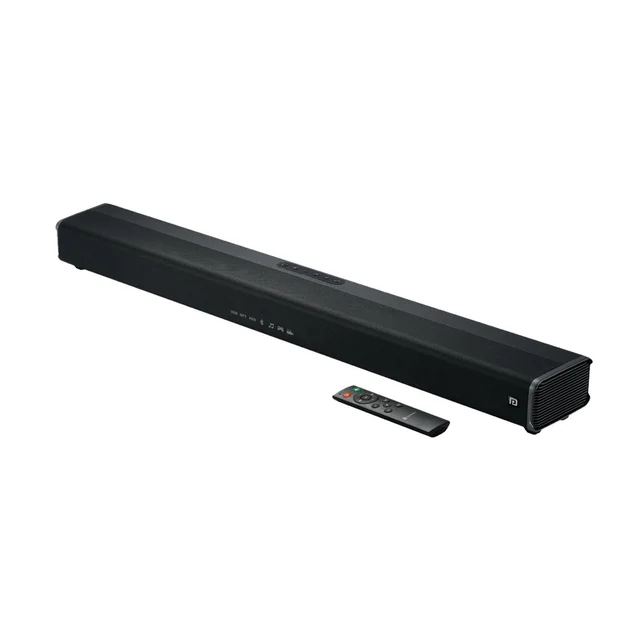 Portronics Sound Slick IV 120W Bluetooth Wireless Soundbar with Inbuilt Woofer 120 W Bluetooth Soundbar (Black, Stereo Channel)