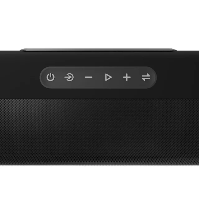 Portronics Sound Slick IV 120W Bluetooth Wireless Soundbar with Inbuilt Woofer 120 W Bluetooth Soundbar (Black, Stereo Channel)
