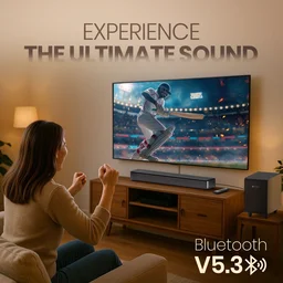 Portronics Sound Slick X 250W Bluetooth Soundbar With Wired Subwoofer Deep Bass, 2.1 Channel 250 W Bluetooth Soundbar (Black, 2.1 Channel)