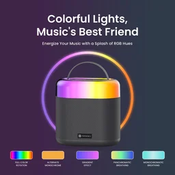 Portronics Dash 3 Wireless Karaoke Mic, 5Hrs Playtime, RGB Lights 16 W Bluetooth Party Speaker (Black, Stereo Channel)