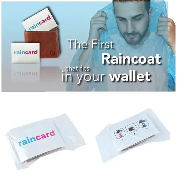 Waterproof Emergency Raincoat Card – Compact & Easy Carry dp