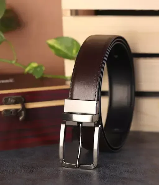 SAZARA Men Casual, Formal, Evening, Party Brown Genuine Leather Belt revermetro Mo