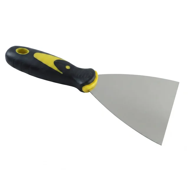 100 MM Stainless Steel Wall Putty Knife Scraper with Ergonomic Handle (1 Pc)