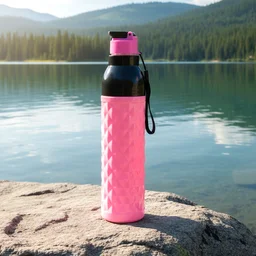 1000ML Leakproof Diamond Pattern Water Bottle – Stylish Grip