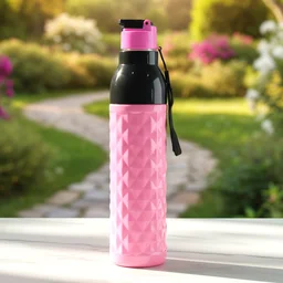 1000ML Leakproof Diamond Pattern Water Bottle – Stylish Grip