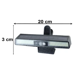 102 LED Solar Clip Motion Sensor Light for Garden Fence Outdoor (1 Pc)