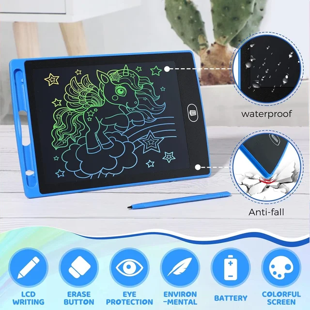 10.5 Inch LCD Writing Tablet – Reusable for Kids & Office