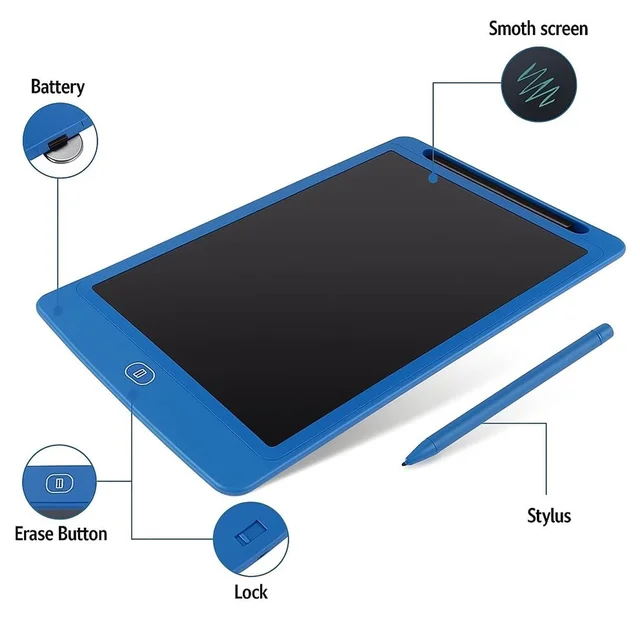 10.5 Inch LCD Writing Tablet – Reusable for Kids & Office