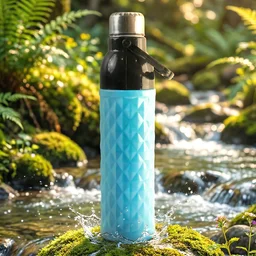 1100 ML Diamond Texture Sports Water Bottle – Leakproof Secure Cap