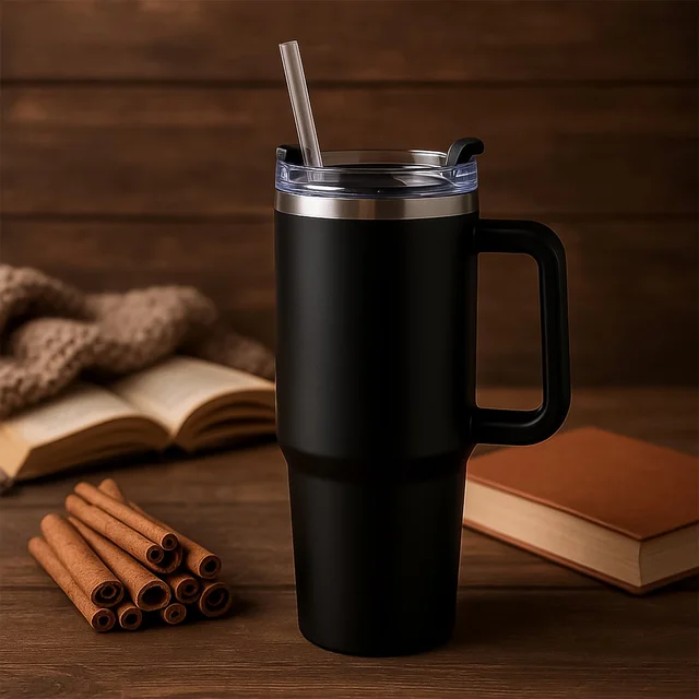 1200ML Stainless Steel Vacuum Insulated Travel Mug – Durable & Spill-Resistant