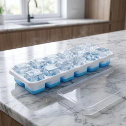 14-Grid Plastic Ice Cube Tray – Easy-Release & Multipurpose Use