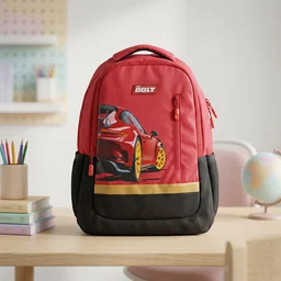 19-inch Kid’s School Bag – Spacious & Stylish with Car Design
