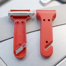 2 in 1 Car Safety Hammer Emergency Window Breaker and Seatbelt Cutter (1 Pc)