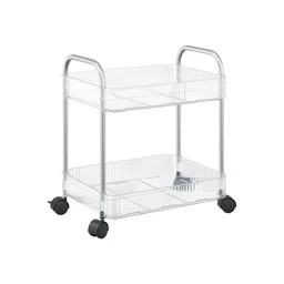 2 Layer Storage Trolley with Wheels – Compact & Movable Organizer