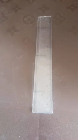 20 cm Transparent Plastic Ruler – Dual Scale for Precise Measurement