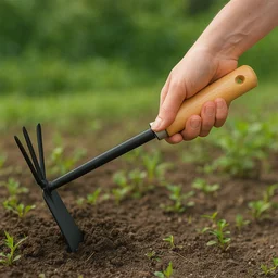 2-in-1 Double Hoe – Carbon Steel Gardening Tool | ToolMate Pro