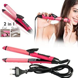 2-in-1 Hair Straightener & Curler – Ceramic Plates | Calm & Curl