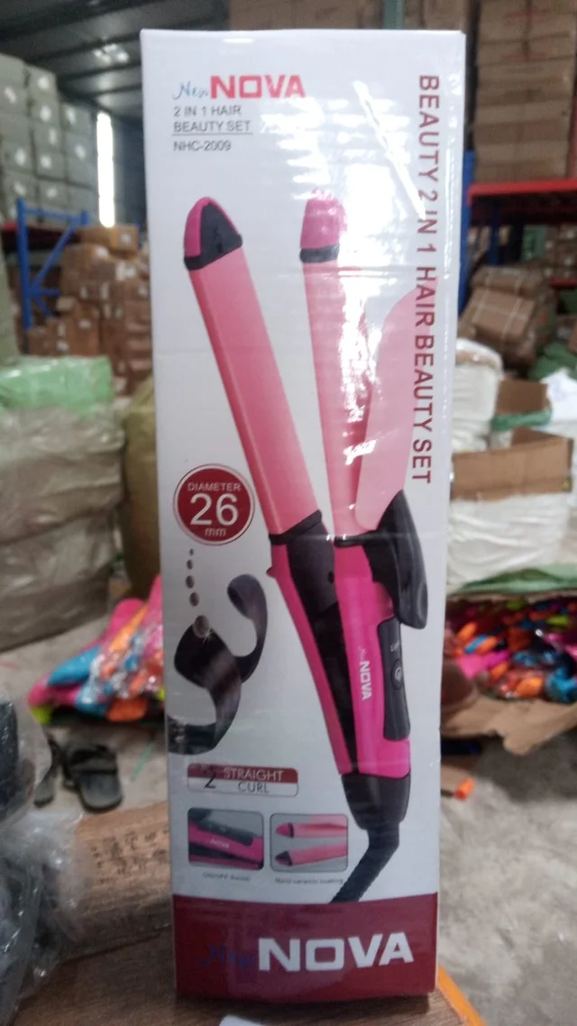 2-in-1 Hair Straightener & Curler – Ceramic Plates | Calm & Curl