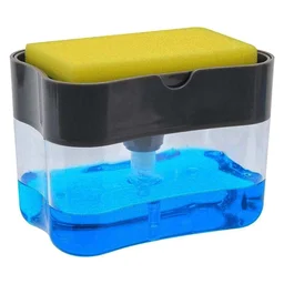 2-in-1 Soap Dispenser – Countertop Sponge Caddy for Kitchen | VelvetBubbles