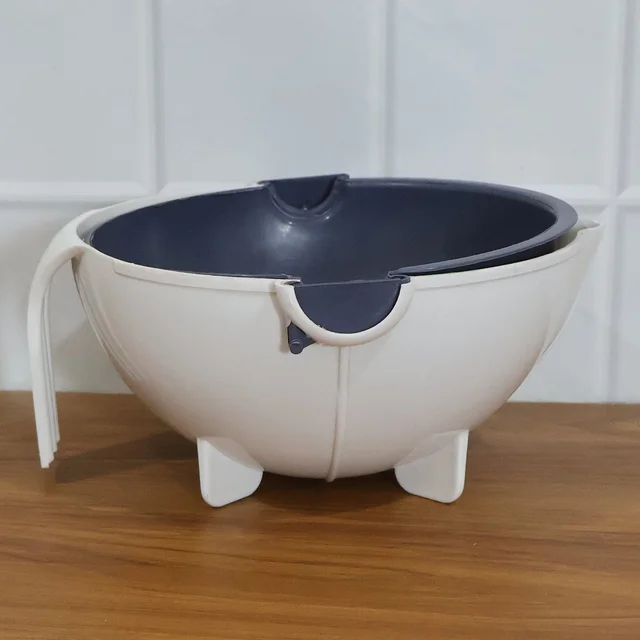 2-in-1 Vegetable Washing Bowl – Effortless Rinsing & Draining