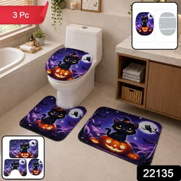 3 in 1 Bathroom Mat Set – Absorbent & Anti-Slip for Safety and Comfort