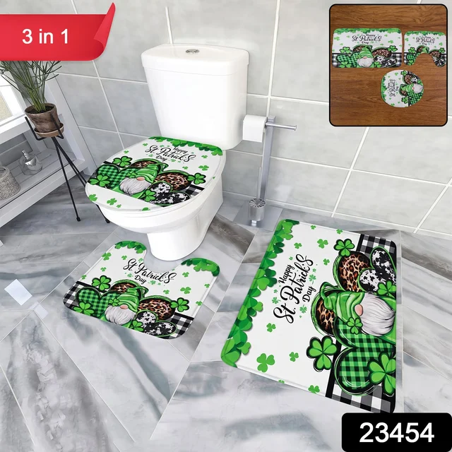 3 in 1 Bathroom Mat Set – Complete Floor Coverage & Non-Slip Design