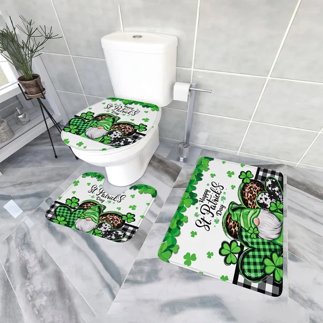 3 in 1 Bathroom Mat Set – Complete Floor Coverage & Non-Slip Design