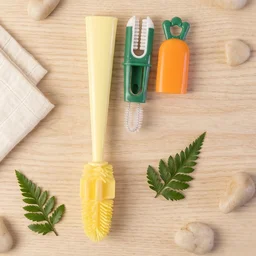 3 in 1 Bottle Cleaning Brush – Gentle & Reusable with Silicone Head