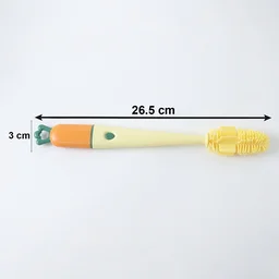 3 in 1 Bottle Cleaning Brush – Gentle & Reusable with Silicone Head