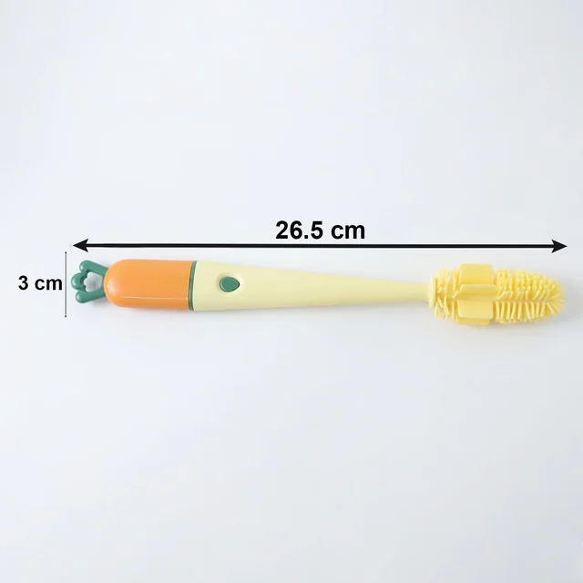 3 in 1 Bottle Cleaning Brush – Gentle & Reusable with Silicone Head