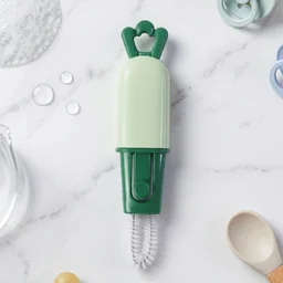 3 in 1 Carrot Bottle Cleaning Brush – Multipurpose Water Bottle Scrubber