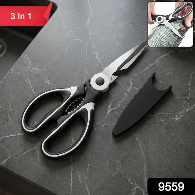3 in 1 Kitchen Scissors – Sharp & Versatile for Home & Kitchen
