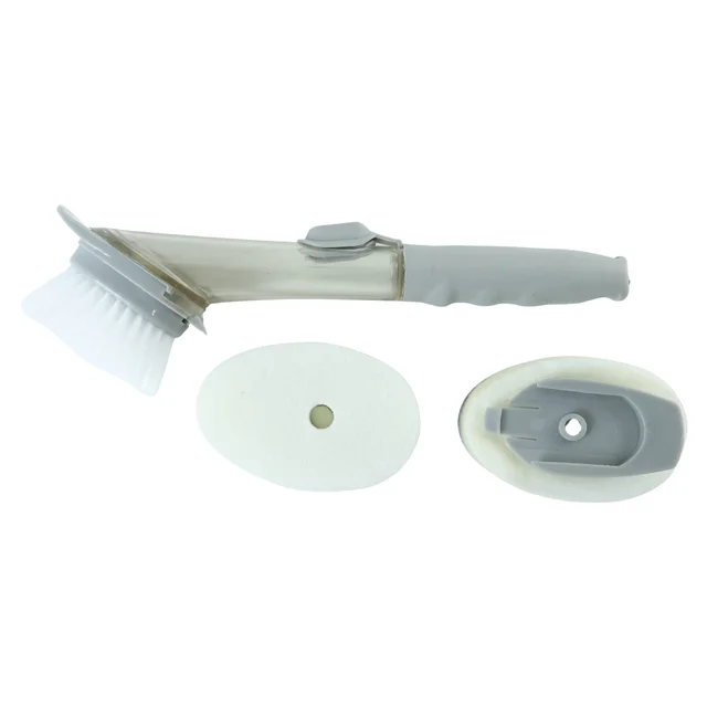 3 In 1 Liquid Soap Dispenser Dish Cleaning Brush for Kitchen Sink (1 Pc)