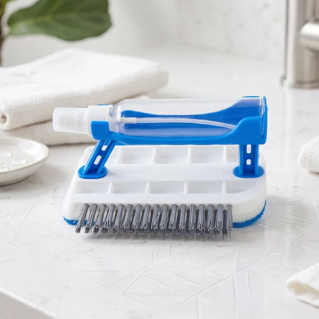 3 in 1 Multi Purpose Cleaning Brush with Soap Dispenser Sponge Scrubber (1 Pc)