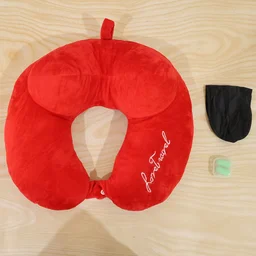 3 in 1 Travel Neck Pillow with Sleep Eye Mask and Ear Plugs (1 Set)