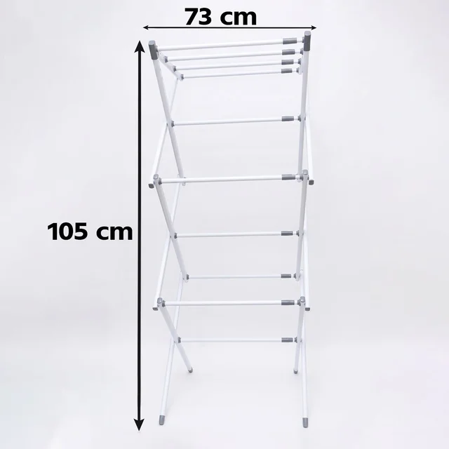 3 Tier Folding Clothes Drying Rack Laundry Cloth Dryer Stand for Ba...