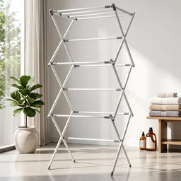 3 Tier Folding Clothes Drying Rack Laundry Cloth Dryer Stand for Ba...