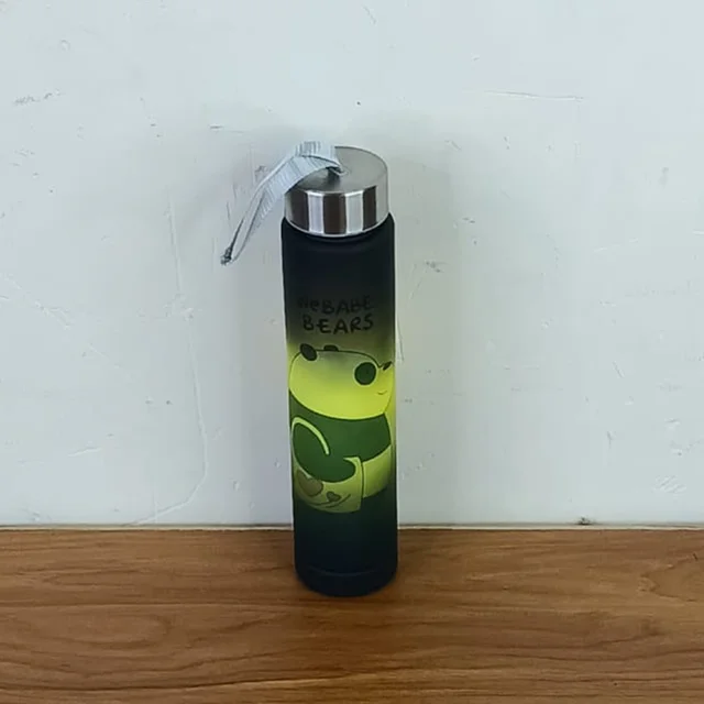 300ml Cartoon Printed Plastic Water Bottle – Leakproof & Portable