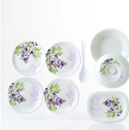 32-Piece Dinner Set – Premium Plastic, Microwave Safe | NG
