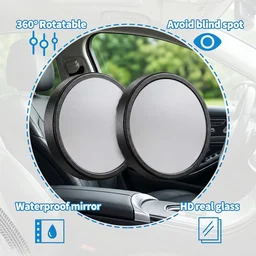 360° Adjustable Blind Spot Mirror – Wide-Angle Rear View Enhancement