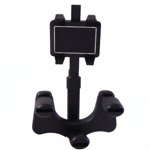 360 Degree Car Rear View Mirror Mobile Phone Holder – Adjustable & Secure Fit