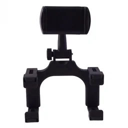 360 Degree Car Rear View Mirror Mobile Phone Holder Adjustable Mount (1 Pc)