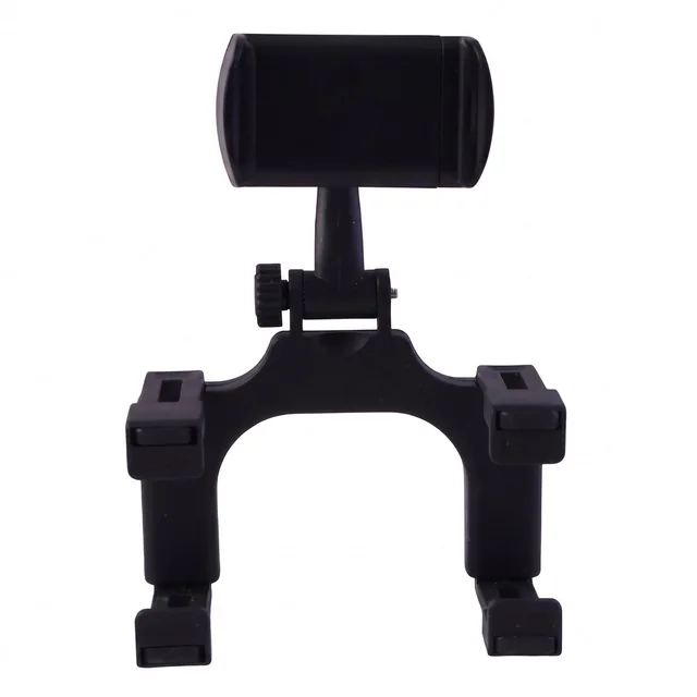 360 Degree Car Rear View Mirror Mobile Phone Holder Adjustable Mount (1 Pc)