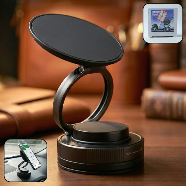 360° Rotatable Magnetic Phone Holder – Secure & Adjustable Car Stand