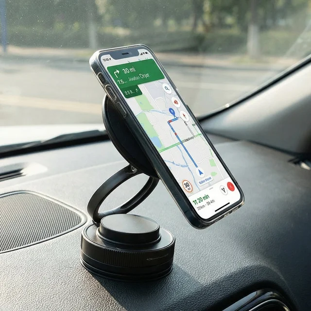 360° Rotatable Magnetic Phone Holder – Secure & Adjustable Car Stand